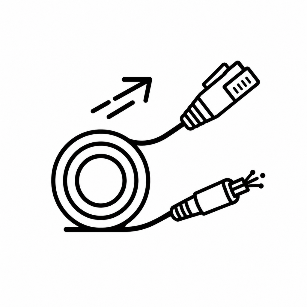 tirage de cable rj45